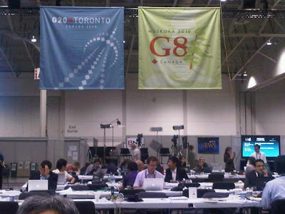 Press room pertemuan G20 di Toronto