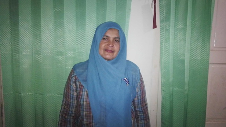 AKP Elfiana, kepala unit Pelayanan Perempuan dan Anak Polda Aceh, saat ditemui di rumahnya, November 2014 lalu. Foto oleh Uni Lubis